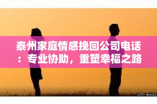 泰州家庭情感挽回公司电话：专业协助，重塑幸福之路