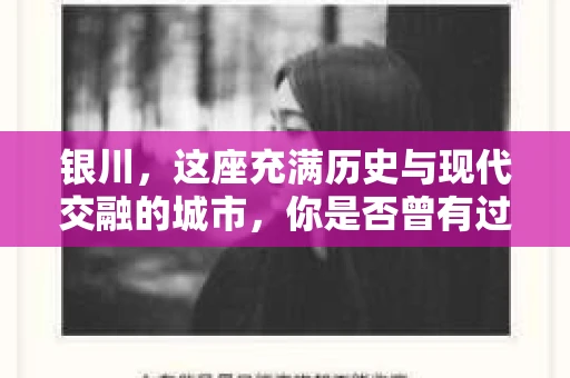 银川，这座充满历史与现代交融的城市，你是否曾有过这样的疑问：银川有私家侦探公司吗？今天，就让我带你一起揭开这个谜团。