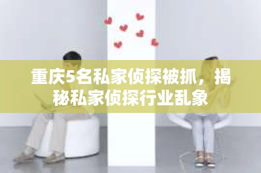 重庆5名私家侦探被抓，揭秘私家侦探行业乱象