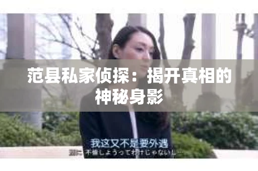 范县私家侦探：揭开真相的神秘身影