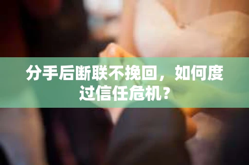 分手后断联不挽回，如何度过信任危机？