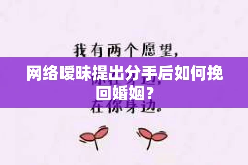 网络暧昧提出分手后如何挽回婚姻？