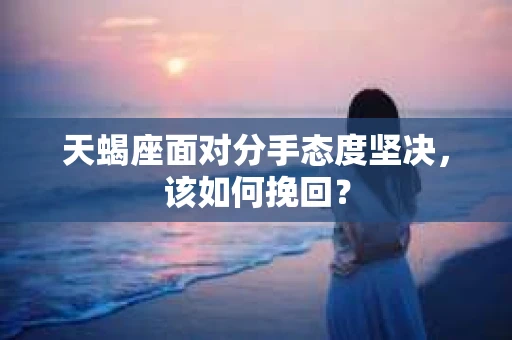 天蝎座面对分手态度坚决，该如何挽回？