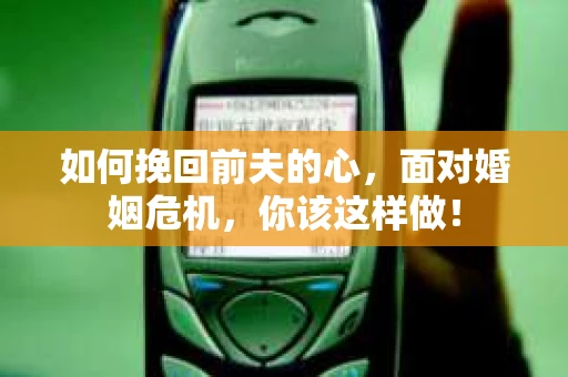 如何挽回前夫的心，面对婚姻危机，你该这样做！