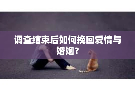 调查结束后如何挽回爱情与婚姻？