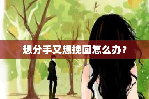 想分手又想挽回怎么办？
