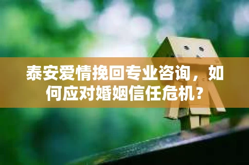 泰安爱情挽回专业咨询，如何应对婚姻信任危机？
